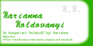 marianna moldovanyi business card